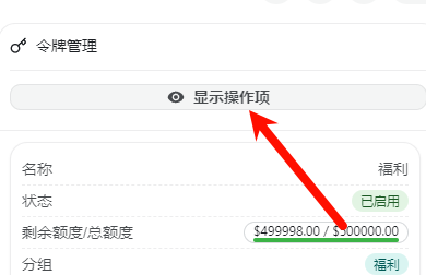 显示操作项